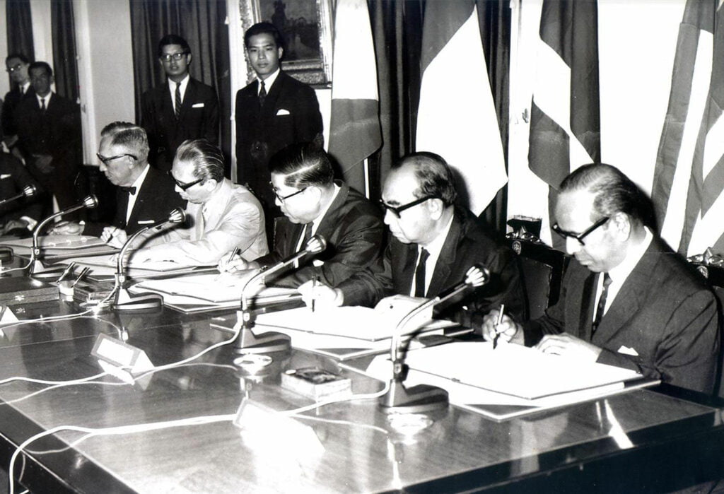 The signing of the ASEAN Declaration on 8 Aug 1967 in Bangkok gave birth to ASEAN.