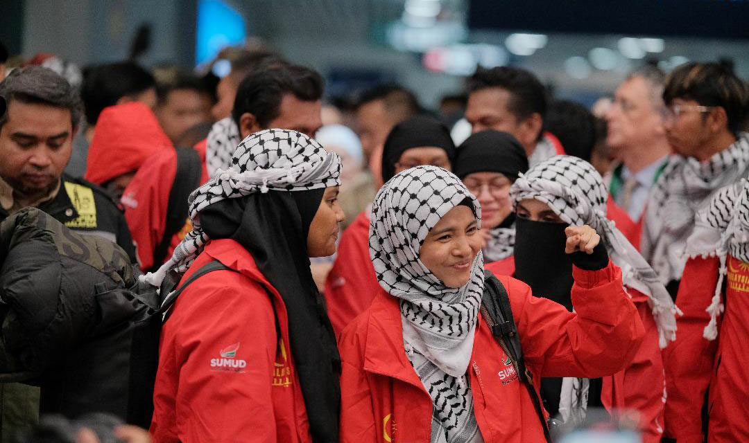 Aktivis Sumud Nusantara Tiba di KLIA